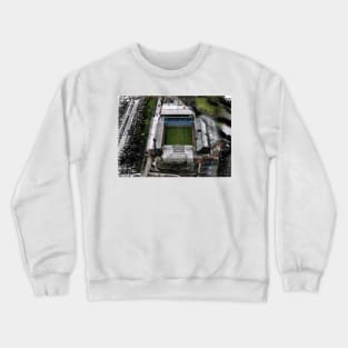 Aston villa football club, Villa Park Then and Now print poster Artwork Crewneck Sweatshirt